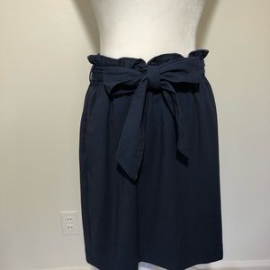 Navy Pull-On Skirt